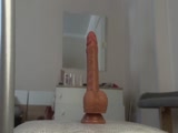 Dildo riding and squirting at 39 weeks pregnant