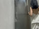 taking a shower