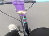 Riding a bike